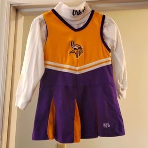 3T Vikings cheerleader outfit. 2 pieces